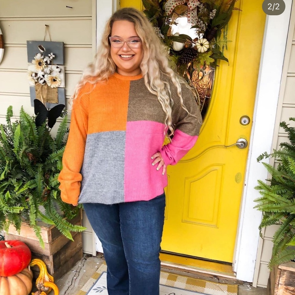 Colorblock sweater
